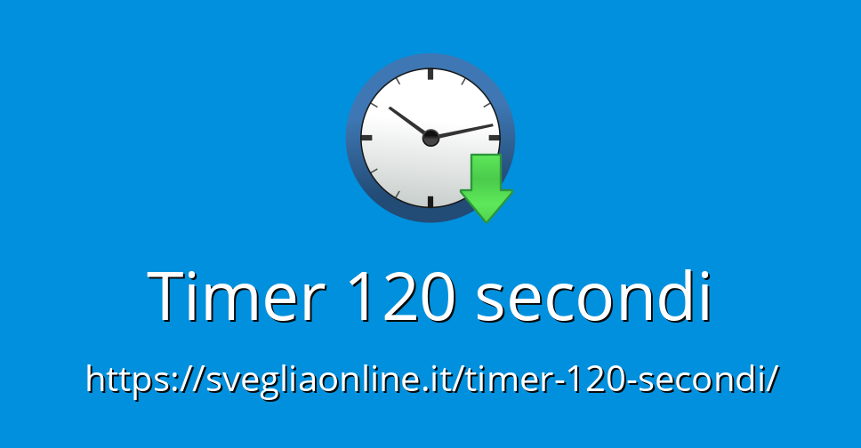 Timer 120 secondi - Timer online - Countdown